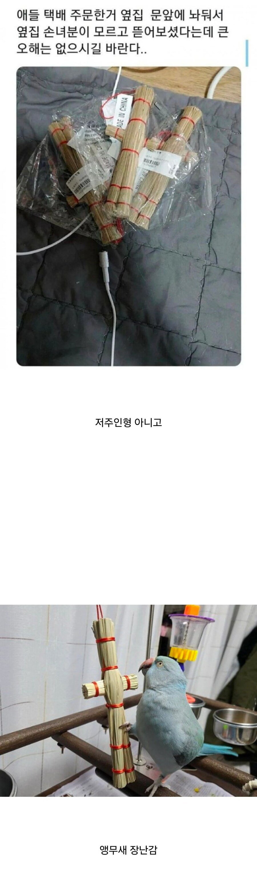 유머) 저주인형을 옆집에 들킨 사람