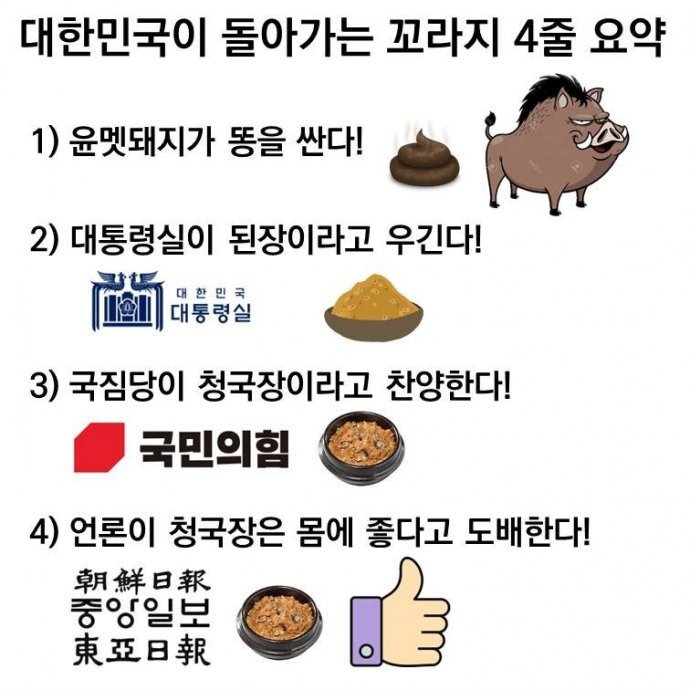 이정부 돌아가는 꼬라지