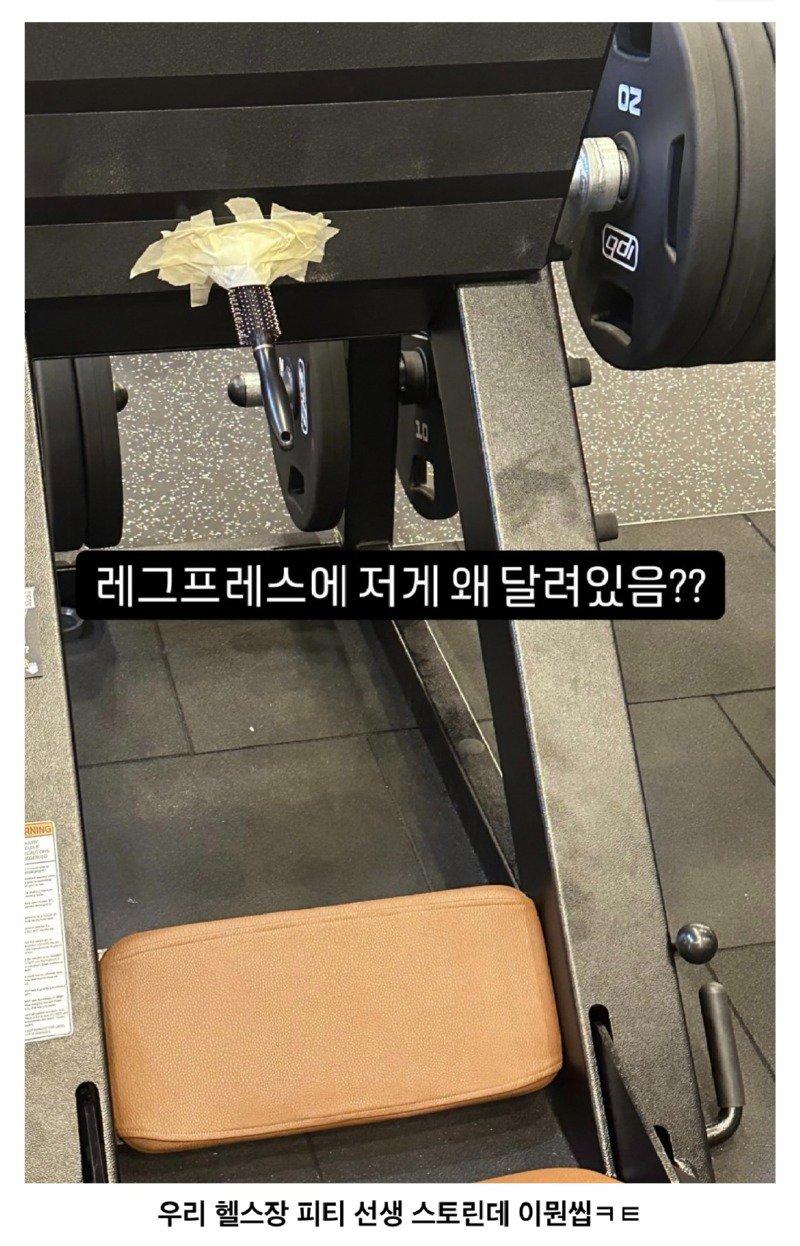 헬스장 레그프레스에 저게 왜 ㄷㄷㄷㄷ.jpg