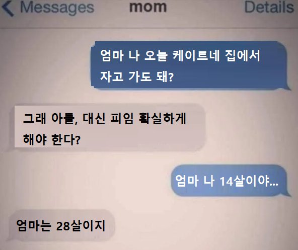 아들, 피임은 확실하게 할거지?