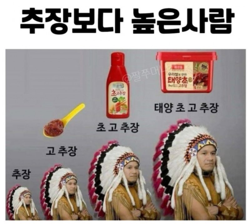 추장 간에도 서열이 있다는 아메리카 인디언.