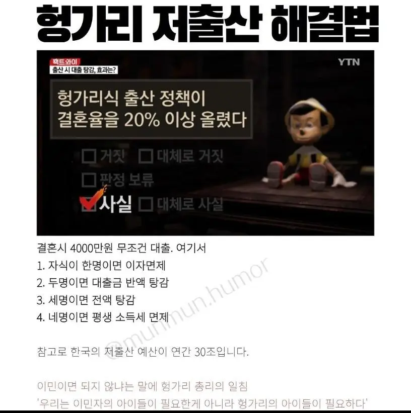 헝가리가 출산률 올린 방법. jpg