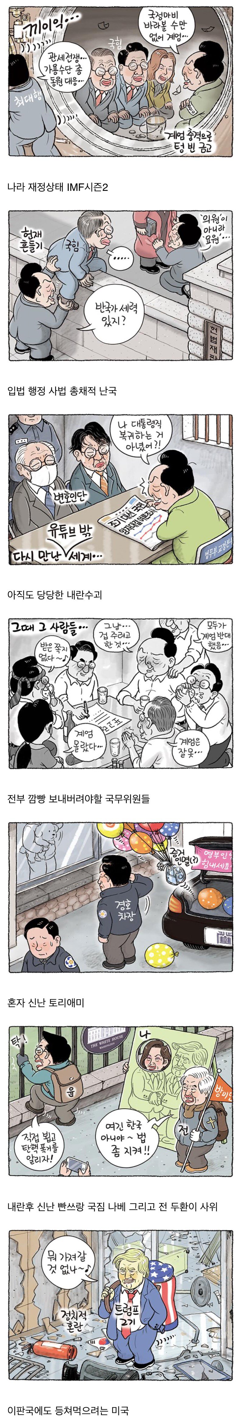 만화로 보는 대한민국 꼬라지 ..