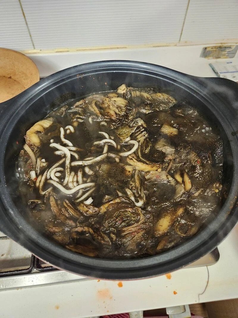 아빠가 김치찌개랬는데