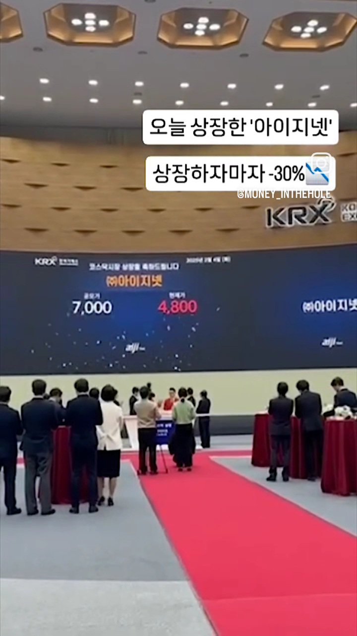 상장을 축하합니다.