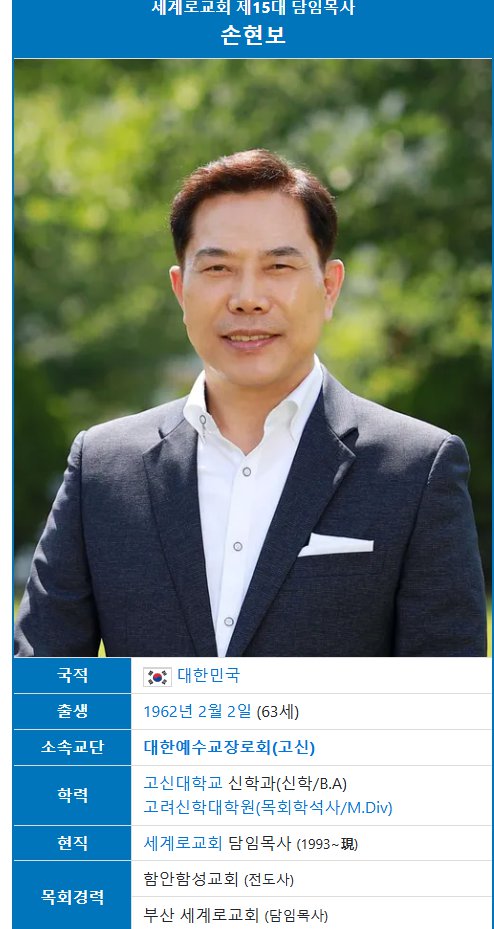 이번 부산에서 열린 윤석열 탄핵 반대에 섰던 손현보 목사...